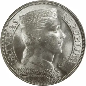 5 lati lettonie argent