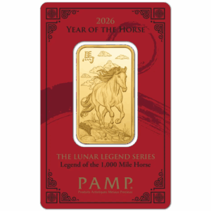 Lingot or 1 once cheval 2026 PAMP