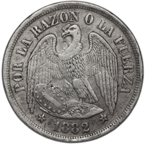 Peso Condor 1882 Santiago #1010