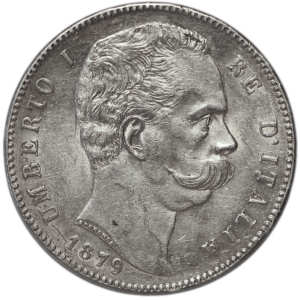 5 Lire Umberto I 1879 Rome #1011