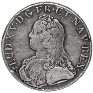 Écu "aux rameaux d'olivier " Louis XV 1727 Rouen #1019
