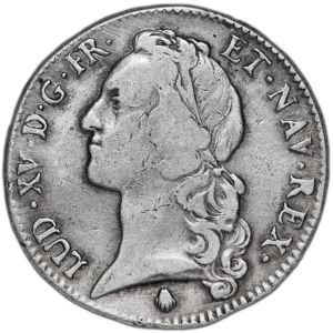 Écu "au bandeau" Louis XV 1747 Perpignan #1022