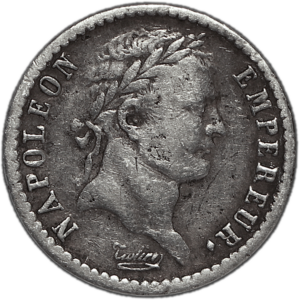 Demi Franc Napoléon Empereur 1812 Paris #1046