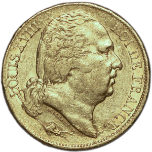 20 francs Louis XVIII 1817 Bayonne #1061