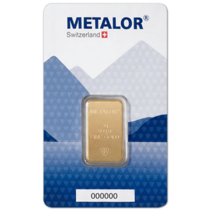 Lingot or 5 g metalor suisse