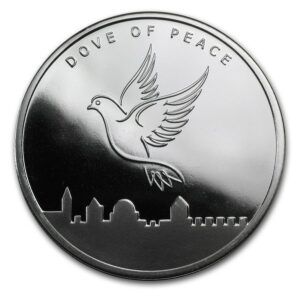 1 oz dove of peace the holy land mint 2013 argent