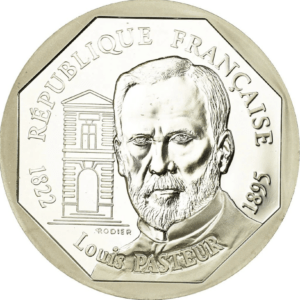100 francs 1995 louis pasteur argent