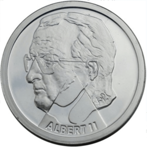 200 francs - Albert II - Millénium argent