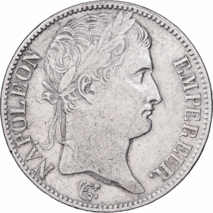 5 francs napoléon empereur 1811 Paris argent #1002