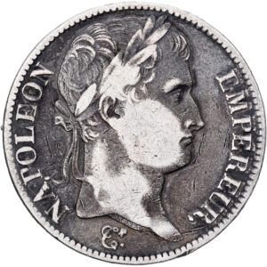 5 Francs Argent Napoléon Empereur Nantes 1811 #1003