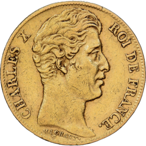 20 Francs Or Charles X  Paris #1032