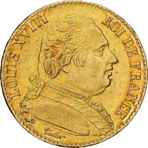 20 Francs Or Louis XVIII Lille 1815 #1058