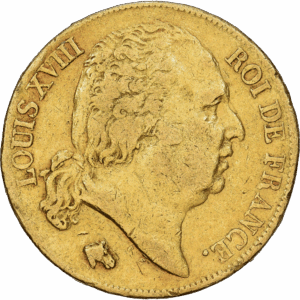 20 Francs Or Louis XVIII Bayonne #1062