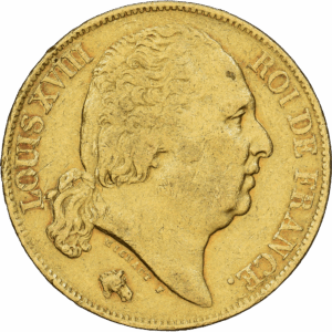20 Francs Or Louis XVIII Perpignan #1064