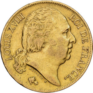 20 Francs Or Louis XVIII Lille 1820 #1067