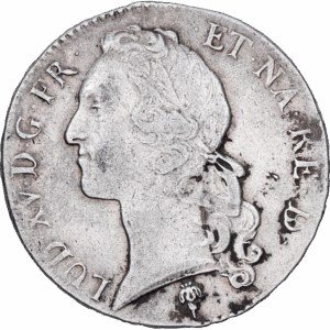 Écu de Béarn Argent Louis XV "au bandeau" Pau 1742 #1082