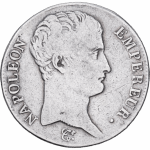 5 Francs Argent Napoléon Empereur Paris #1088
