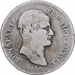 5 Francs Argent Napoléon premier consul Toulouse #1089