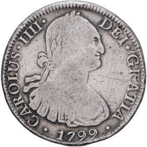 8 reales Argent Carlos IV Mexico #1092
