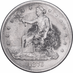 one dollar trade dollar 1876 san francisco argent #1097