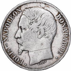 5 Francs Argent Louis-Napoléon Bonaparte Paris 1852 #1108