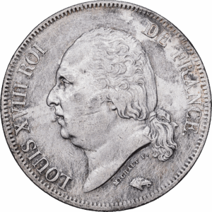 5 Francs Argent Louis XVIII Limoges 1824 #1116