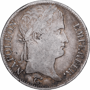 5 Francs Argent Napoléon Empereur Paris 1812 #1117