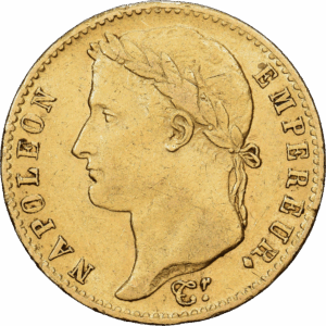 20 Francs Or	Napoleon Empereur Paris 1815 (Cent jours) #1127