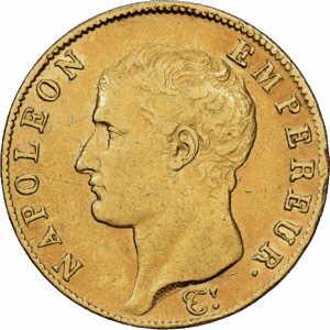40 Francs Or Napoleon Empereur Paris An 13 (1805) #1128