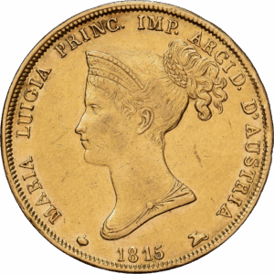 40 Lire Or Maria Luigia Milan 1815 #1132