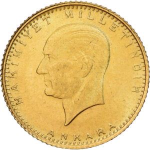 25 Kuruş Or Meskouk Ankara 1923 (1954) #1149