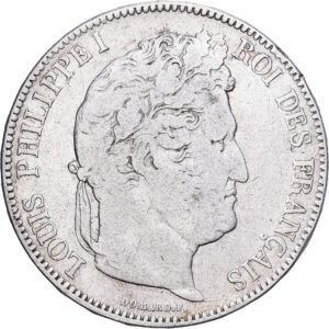 5 Franc Argent Louis Philippe I La Rochelle 1833 #1151