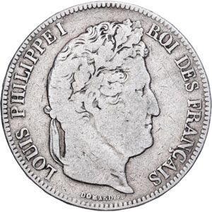 5 Franc Argent Louis Philippe I Nantes 1834 #1154