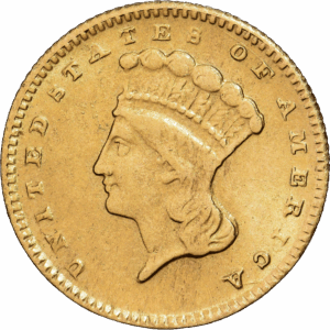 1 Dollar Or Indian Princess Philadelphie 1868 #1178