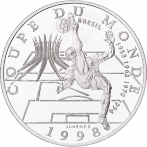 10 Francs Argent Coupe du monde 98 - Brésil Pessac 1998 #1189
