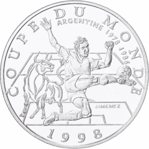 10 Francs Argent Coupe du monde 98 - Argentine Pessac 1997 #1193
