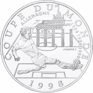 10 Francs Argent Coupe du monde 98 - Allemagne Pessac 1997 #1195