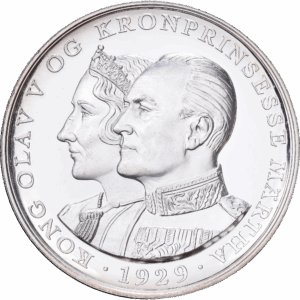 Médaille Argent Mariage Royal - Olav & Märtha Kongsberg #1208
