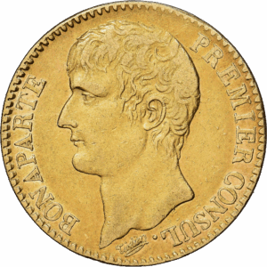 40 Francs Or Bonaparte Premier Consul Paris An 12 #1211