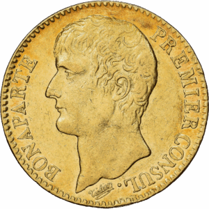 40 Francs Or Bonaparte Premier Consul Paris An 12 #1212
