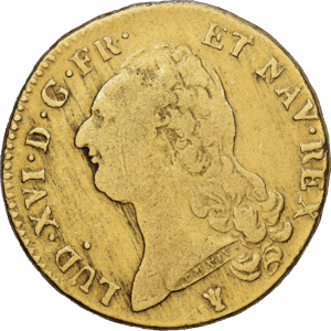 Double louis D'or aux écus accolés Louis XVI Limoges 1787 #1214