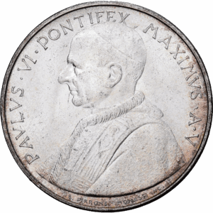 500 Lire	Argent Paul VI Rome 1967 #1225