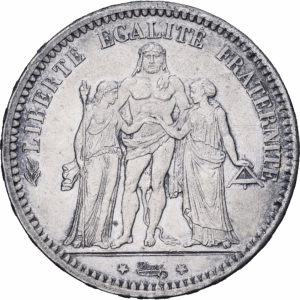 5 Francs Argent Hercule Paris 1873 #1230