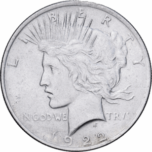Dollar Argent Peace Philadelphie 1922 #1233