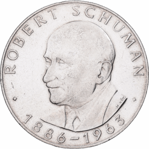 Médaille Europa Taler Argent Robert Schuman Vienne 1971 #1249