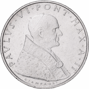 500 Lire	Argent Paul VI Rome 1964 #1252