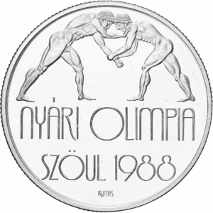 500 Forint Argent Jeux Olympiques Budapest 1987 #1260