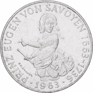 25 Schillings Argent Prince Eugène de Savoie Vienne 1963 #1263