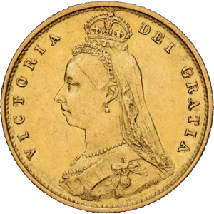 Demi Souverain Or Victoria Jubilee Londres 1887 #1266