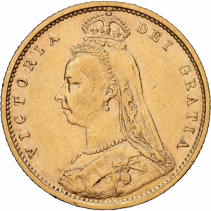 Demi Souverain Or Victoria Jubilee Londres 1892 #1267